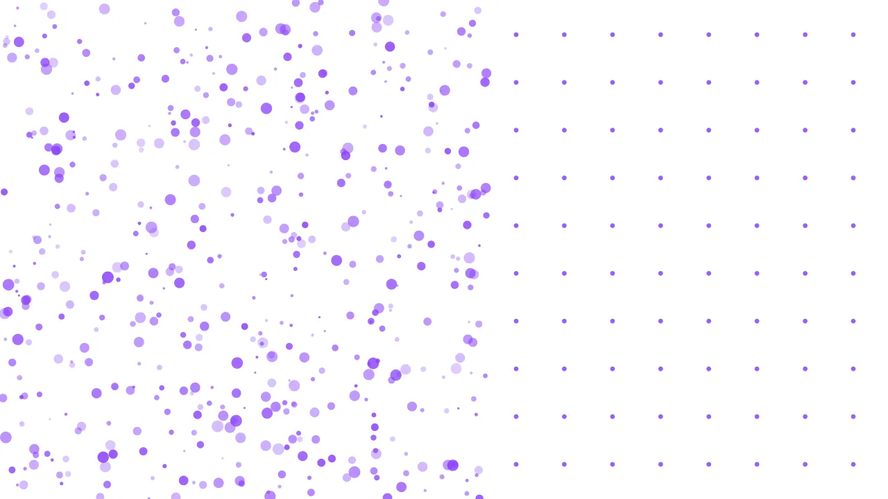 Patrón halftone en púrpura Arbytru donde una franja densa y caótica de puntos (la acción y el sudor) contrasta con una zona ordenada y espaciada (la estrategia), sobre fondo blanco